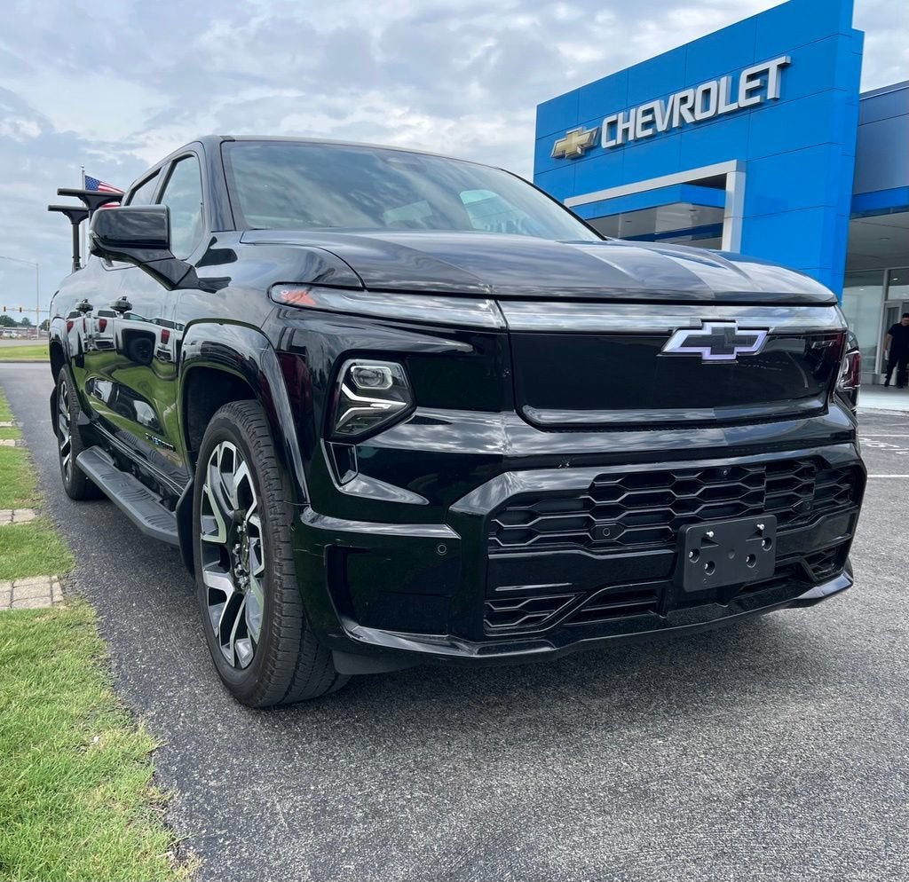 2024 Chevrolet Silverado EV RST in Black — front three-quarter view