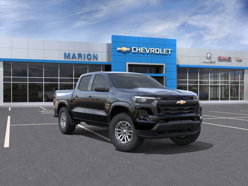2026 Chevrolet Colorado LT in Black — front three-quarter view