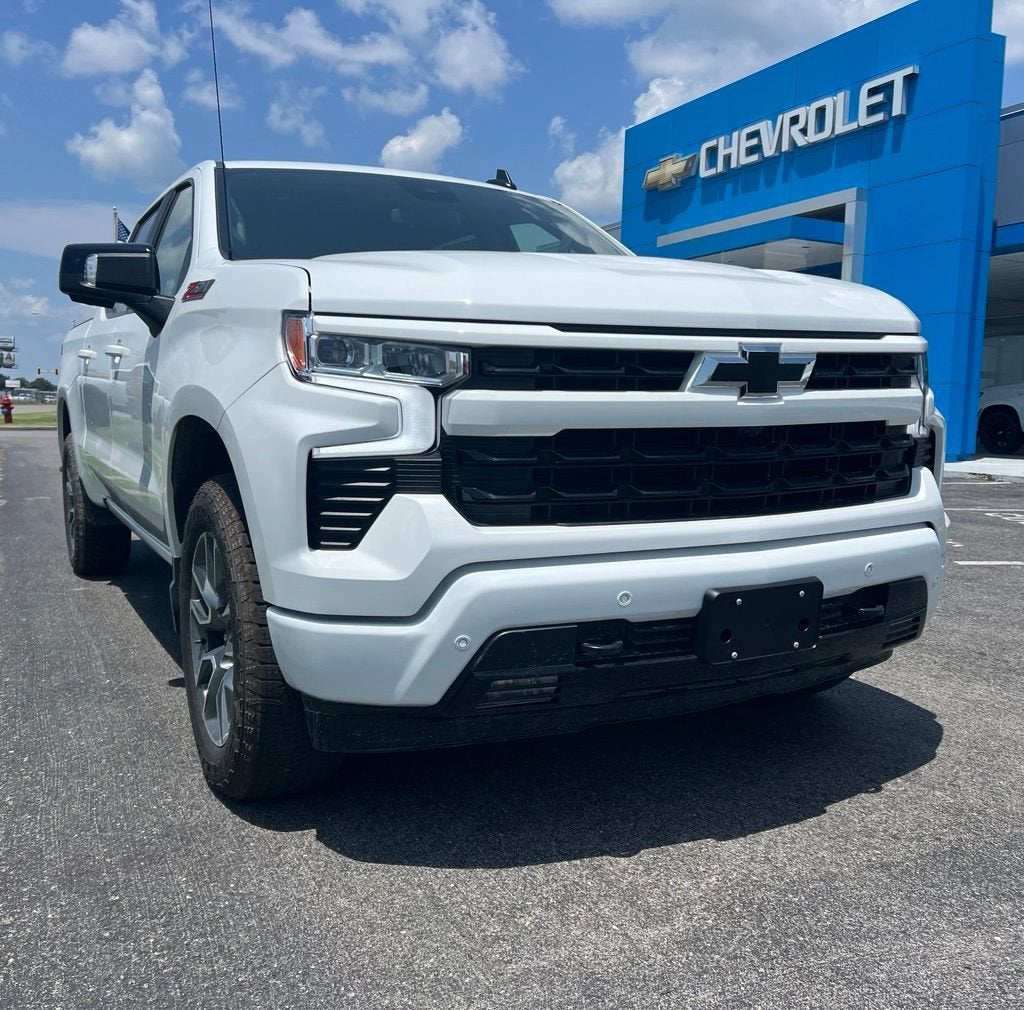 2026 Chevrolet Silverado 1500 RST in Summit White — front three-quarter view