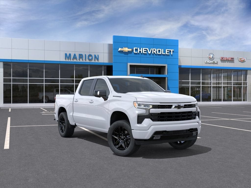 2026 Chevrolet Silverado 1500 RST in Summit White — front three-quarter view
