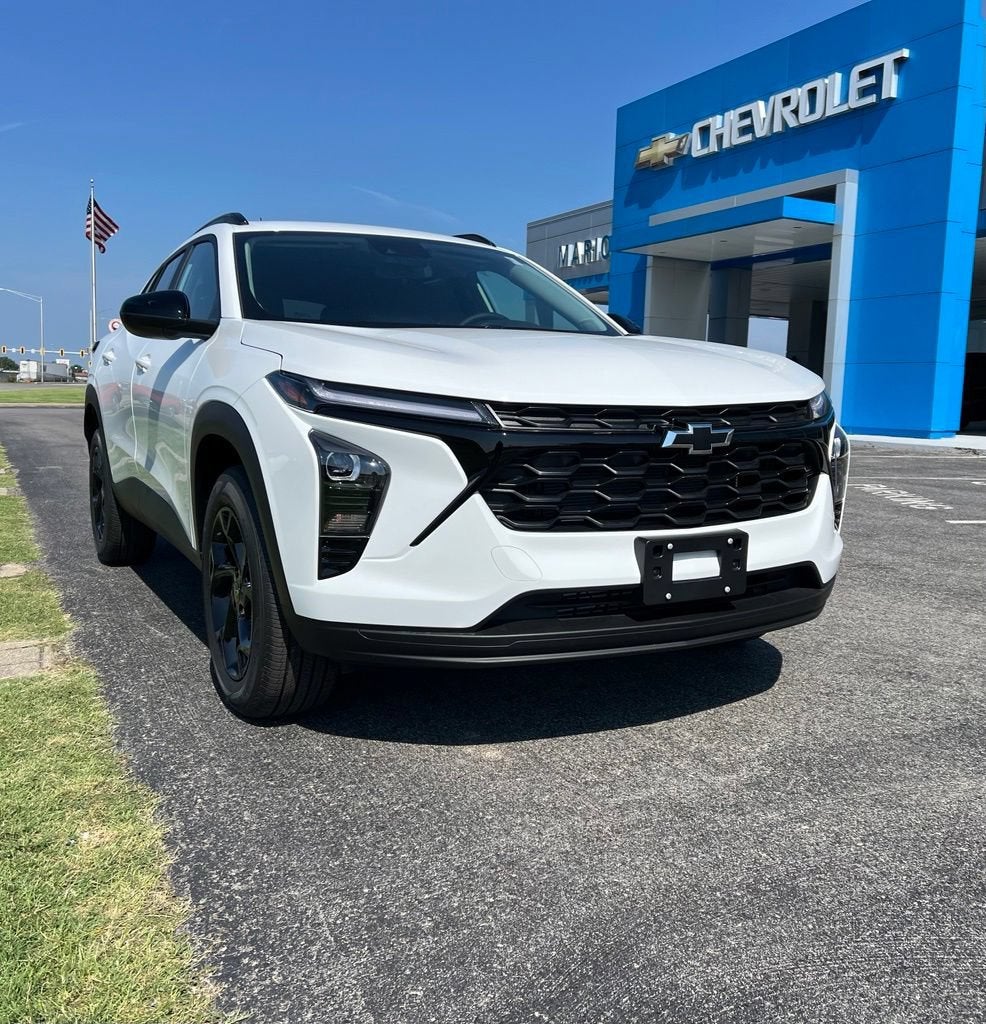 2026 Chevrolet Trax LT in Summit White — front three-quarter view