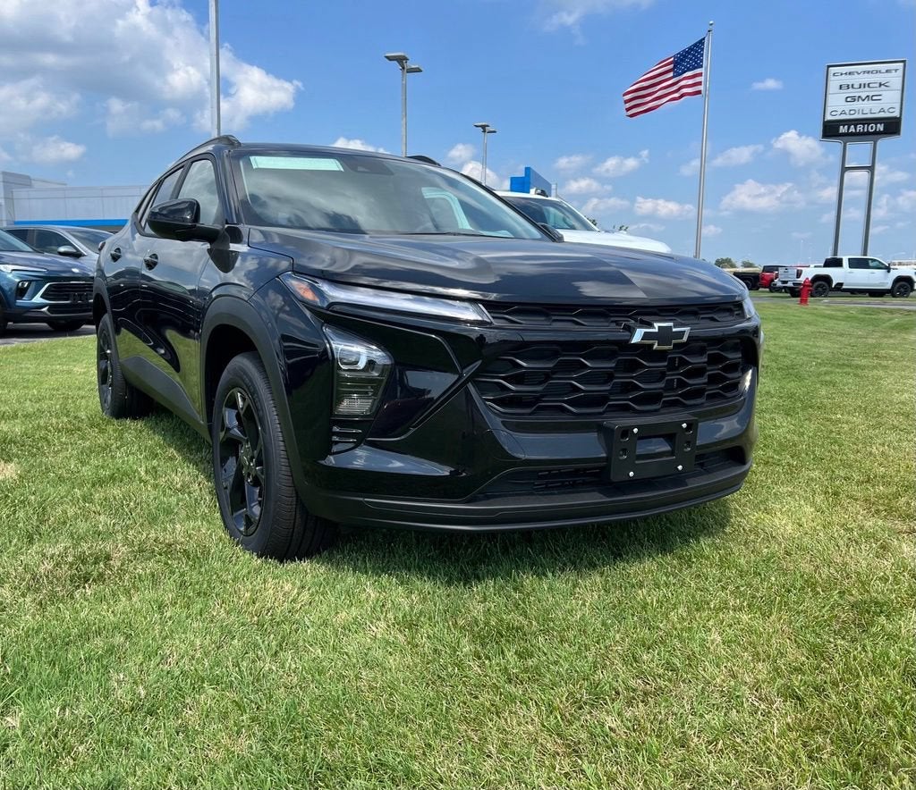 2026 Chevrolet Trax LT in Mosaic Black Metallic — front three-quarter view