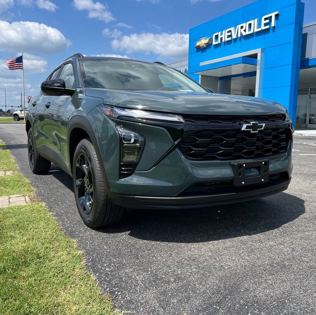 2026 Chevrolet Trax LT in Cypress Gray — front three-quarter view
