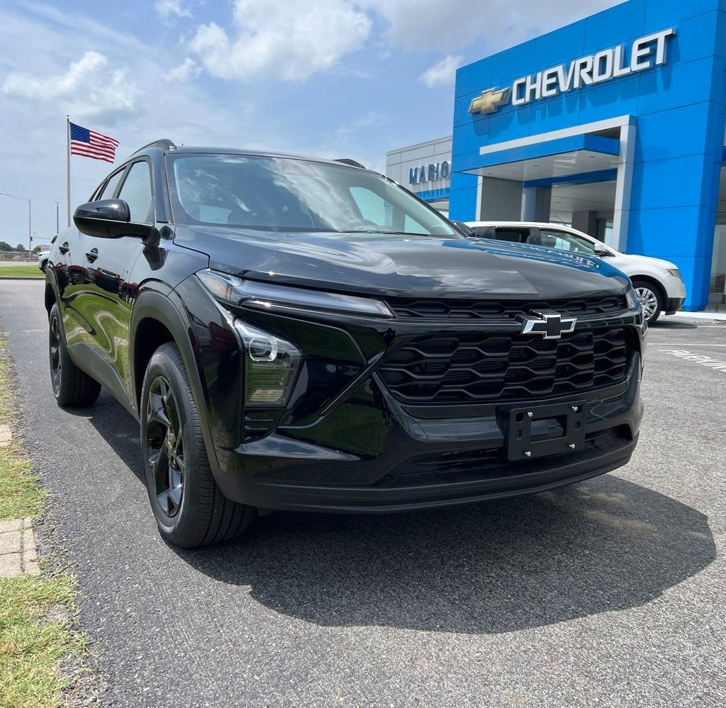 2026 Chevrolet Trax LT in Mosaic Black Metallic — front three-quarter view