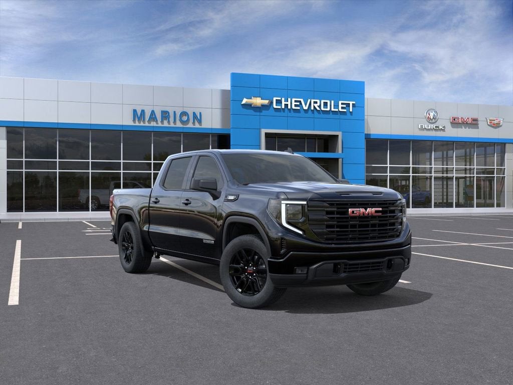 2026 GMC Sierra 1500 Elevation in Onyx Black — front three-quarter view