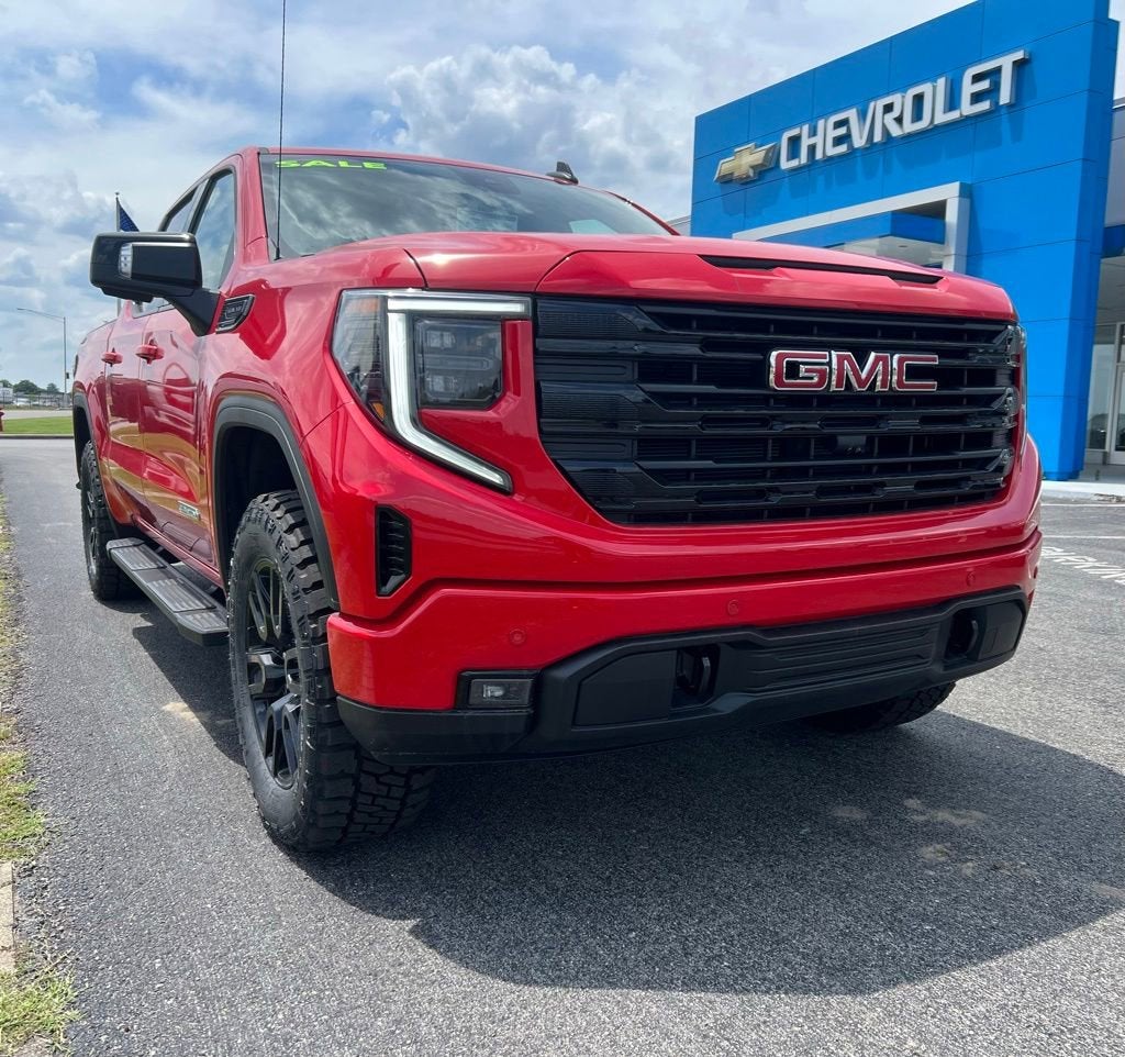 2026 GMC Sierra 1500 Elevation in Cardinal Red — front three-quarter view