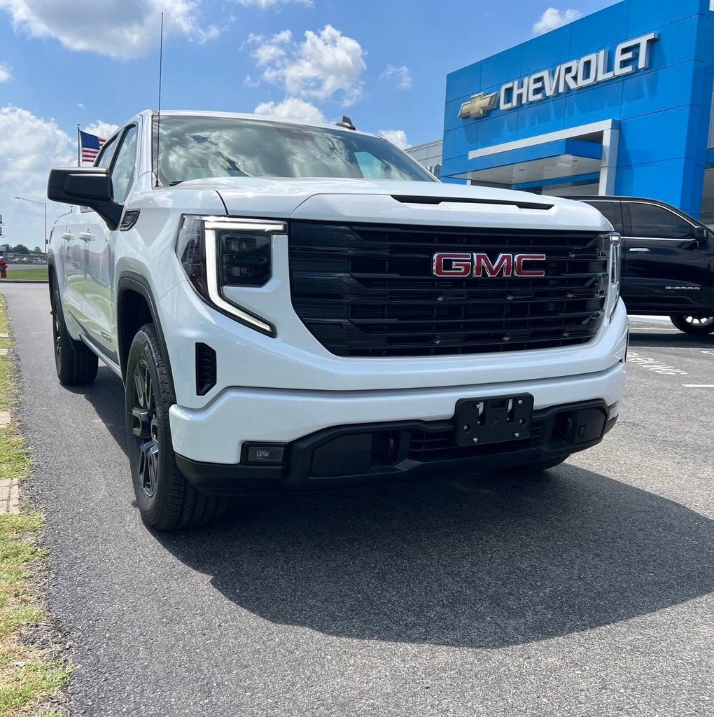 2026 GMC Sierra 1500 Elevation in Summit White — front three-quarter view