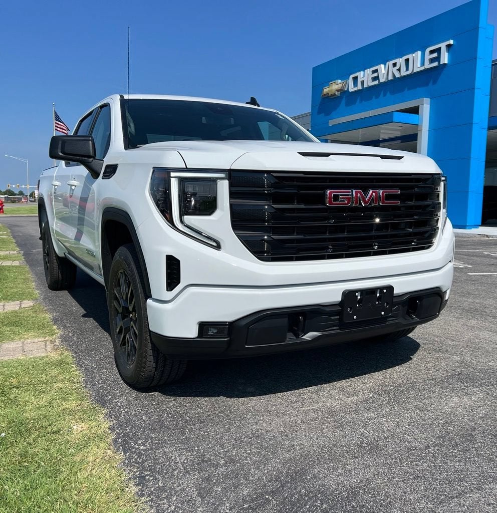 2026 GMC Sierra 1500 Elevation in Summit White — front three-quarter view