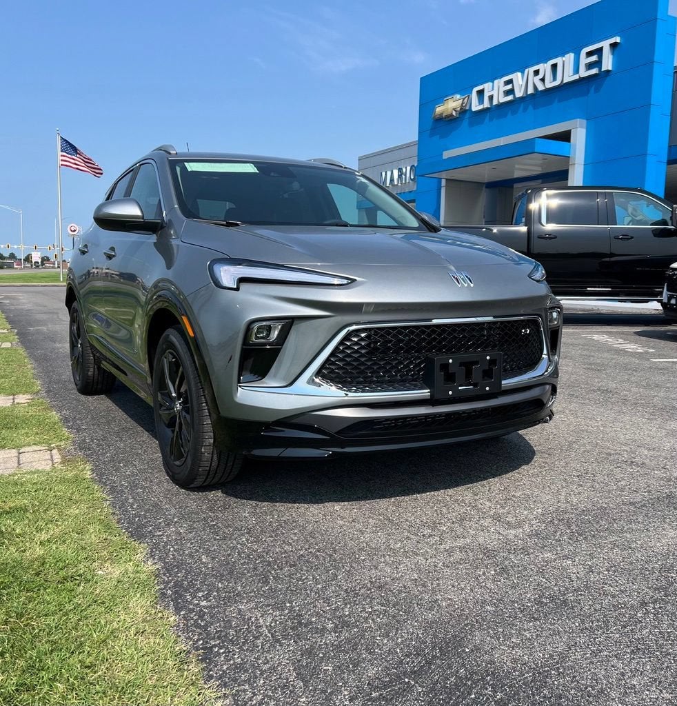 2026 Buick Encore GX Sport Touring in Moonstone Gray Metallic — front three-quarter view