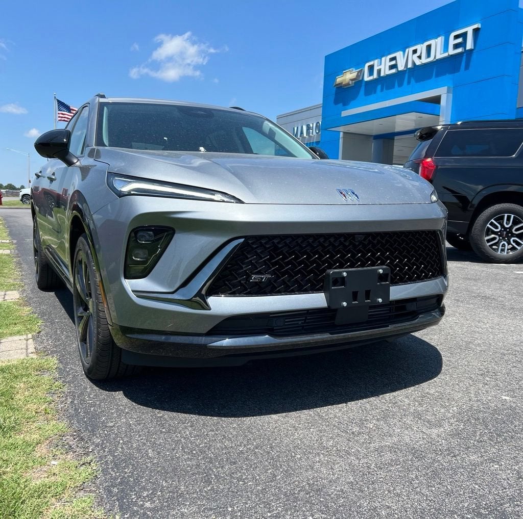 2026 Buick Envision Sport Touring in Moonstone Gray Metallic — front three-quarter view